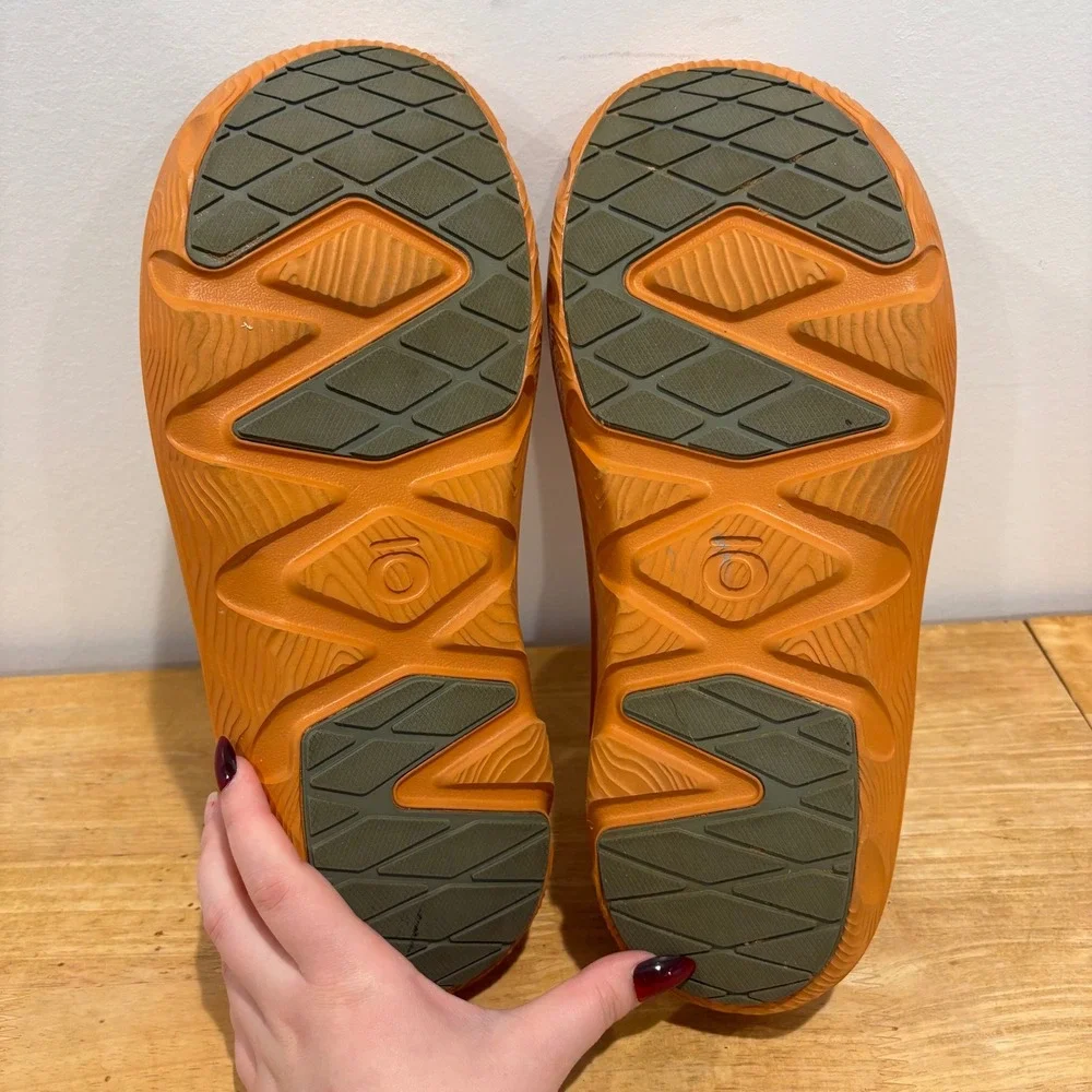 Oboz Whakatapu Recovery Clog Slides Mens Orange Size 12 Comfort Slip On‎ Shoes